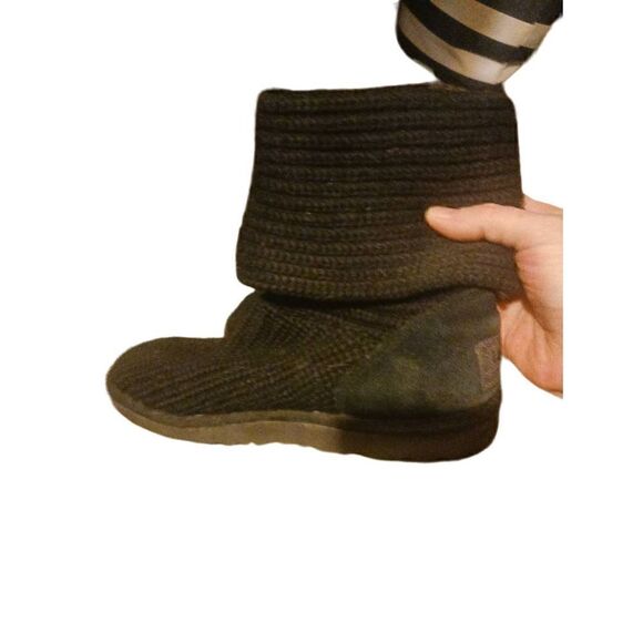 Ugg sweater bootie black Cardy short boot - Picture 1 of 6